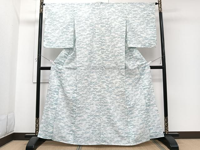 平和屋着物*夏物 小紋 枝松文 洗える着物 未使用 CABI3694xi