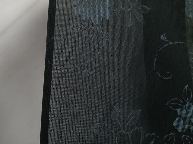 平和屋着物*夏物 小紋 紗 花唐草文 洗える着物 CABI3696xi