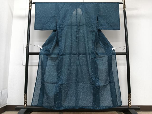 平和屋着物*夏物 小紋 紗 蜻蛉 洗える着物 CABI3701xi