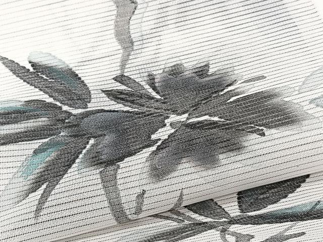 平和屋着物*夏物 訪問着 絽 手描き 枝草花文 洗える着物 CABI3705xi