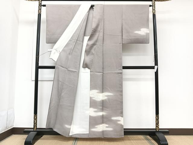 平和屋着物*夏物 訪問着 紗紬 こぼれ松葉 暈し染め 正絹 逸品 CABI3720xi