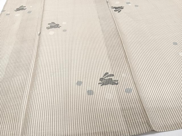 平和屋着物*夏物 紗紬 跳兎 正絹 逸品 CABI3721xi