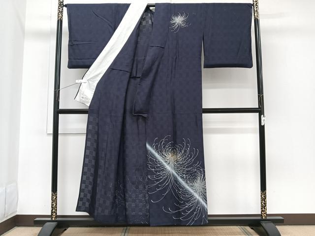 平和屋着物*夏物 小紋 市松紋絽 乱菊 やまと誂製 正絹 逸品 CABI3722xi