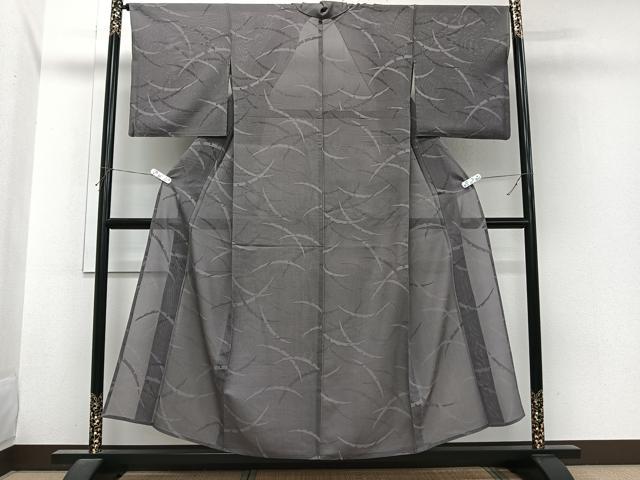 平和屋着物*夏物 小紋 芝重ね紋紗 正絹 逸品 CABI3724xi
