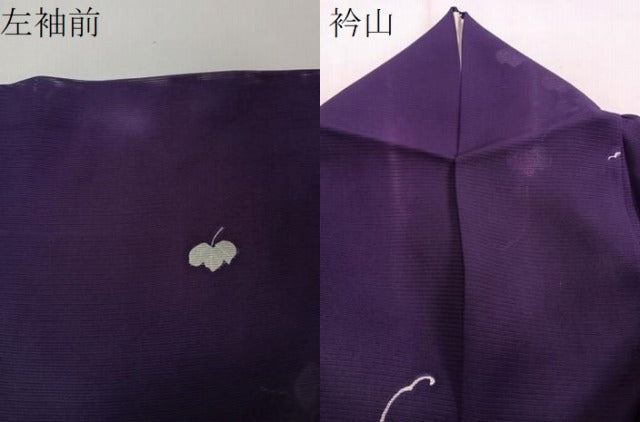 平和屋着物*夏物 小紋 絽 蔦の葉文 正絹 逸品 CABI3730xi