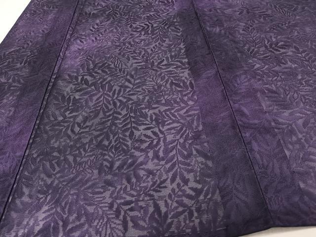 平和屋着物*夏物 小紋 枝葉紋紗 正絹 逸品 CABI3732xi