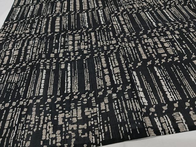 平和屋着物*夏物 小紋 紗紬 ろうけつ染め 抽象文様 正絹 逸品 CABI3744xi