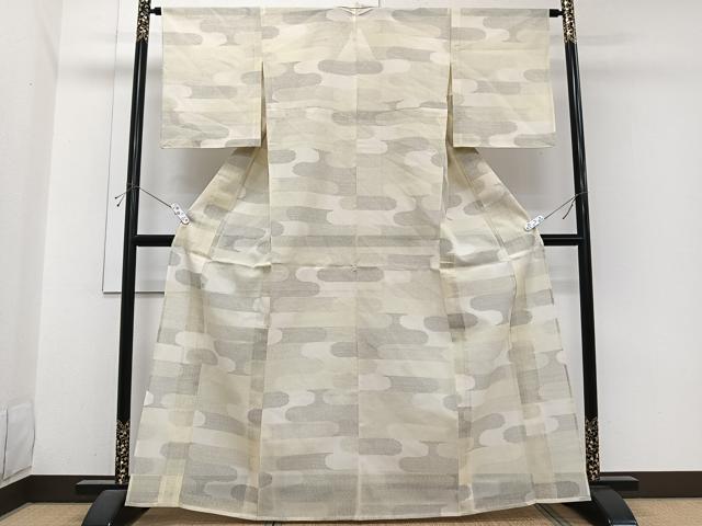平和屋着物*夏物 本場大島紬 薩摩結城 絵霞文 正絹 逸品 CABI3749xi