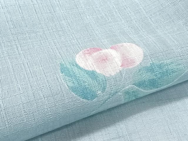 平和屋着物*夏物 小紋 紗 成り物 洗える着物 CABI3752xi
