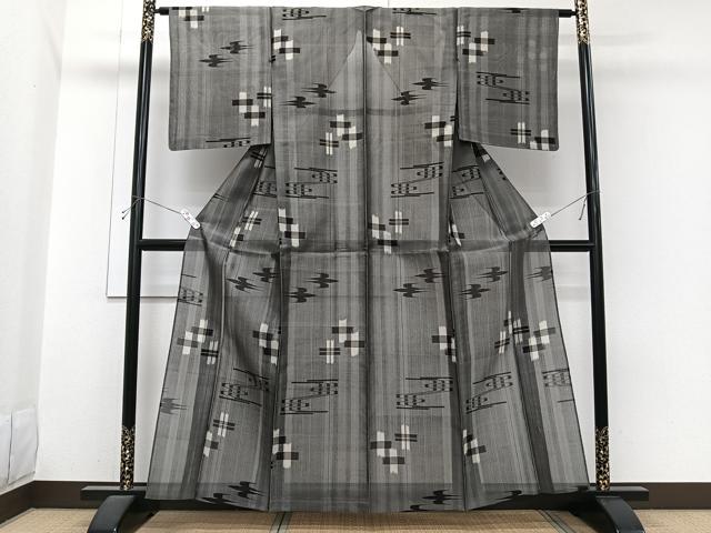 平和屋着物*夏物 本場琉球絣 夏琉球 正絹 逸品 未使用 CABI3773xi