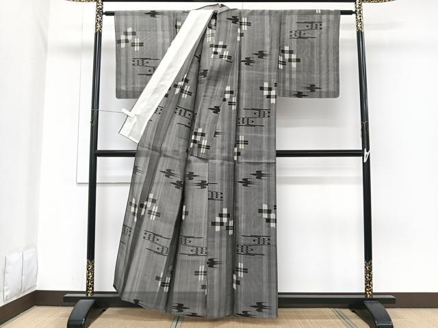 平和屋着物*夏物 本場琉球絣 夏琉球 正絹 逸品 未使用 CABI3773xi