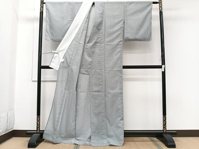 平和屋着物*夏物 小紋 絽 間道 洗える着物 CABI3779xi