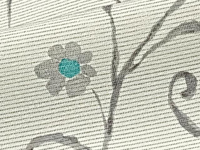 平和屋着物*夏物 小紋 絽 花唐草文 正絹 逸品 CABI3787xi
