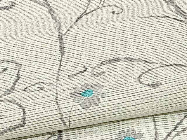 平和屋着物*夏物 小紋 絽 花唐草文 正絹 逸品 CABI3787xi
