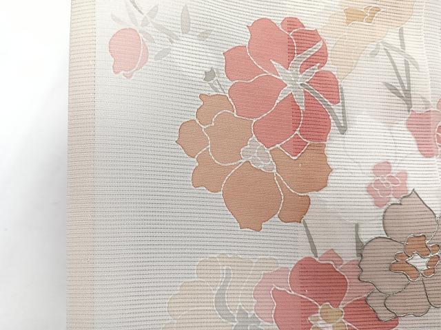 平和屋着物*夏物 訪問着 絽 枝草花文 金彩 正絹 逸品 CABI3791xi
