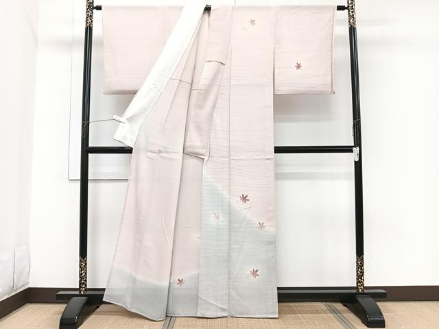 平和屋着物*夏物 訪問着 絽 楓文 正絹 逸品 CABI3793xi