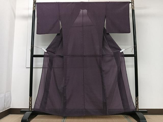 平和屋着物*夏物 小紋 ドット柄 洗える着物 CABI3799xi