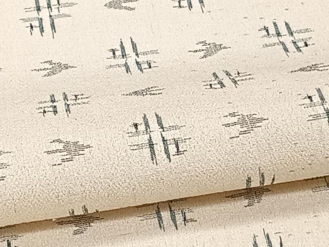 平和屋着物*夏物 紗紬 琉球絣文 正絹 逸品 CABI3811xi