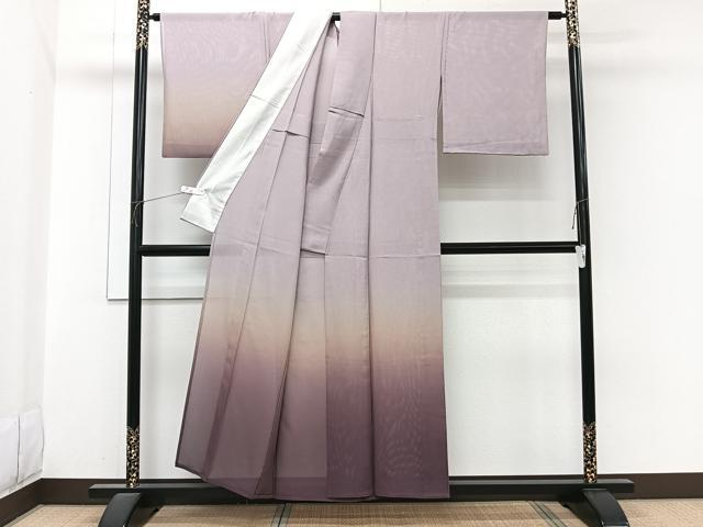 平和屋着物*夏物 訪問着 絽 霞墨流し文 暈し染め 正絹 逸品 CABI3815xi