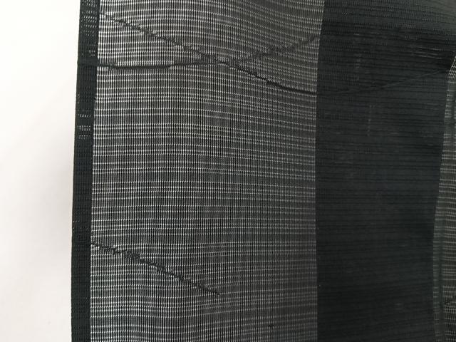 平和屋着物*夏物 小紋 絽 萩花 黒地 正絹 逸品 CABI3820xi