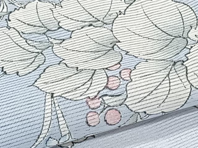 平和屋着物*夏物 小紋 絽 草花文 洗える着物 CABI3822xi