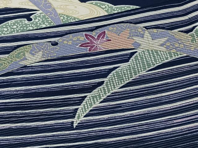 平和屋着物*夏物 訪問着 絽 雪輪芝花文 洗える着物 CABI3836xi