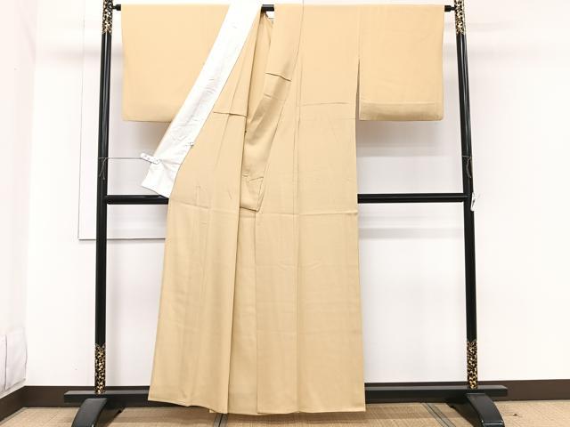 平和屋着物*夏物 色無地 絽 蜂蜜色 正絹 逸品 CABI3852xi