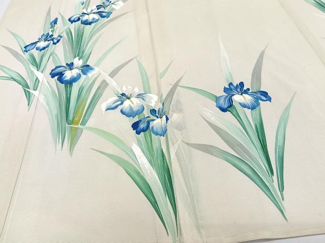 平和屋着物*夏物 訪問着 絽 草花文 正絹 逸品 CABI3854xi