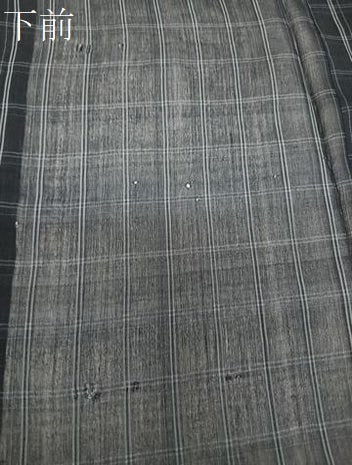 平和屋着物*夏物 お召 紗 格子 正絹 逸品 CABI3867xi