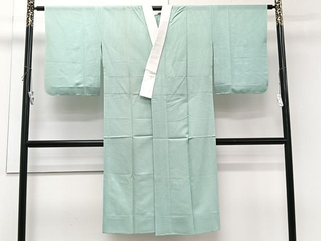 平和屋着物*夏物 長襦袢 絽 枝花文 青竹色 正絹 逸品 CABI3868xi