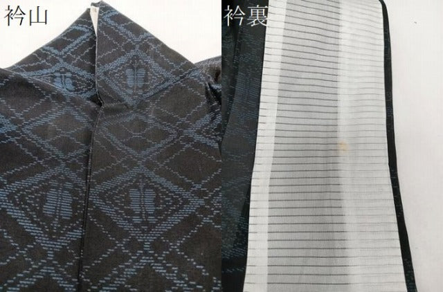 平和屋着物*夏物 本場大島紬 夏大島 花菱文 正絹 逸品 CABI3894xi