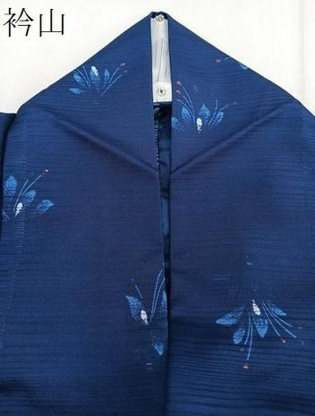 平和屋着物*夏物 小紋 変わり絽 草花文 洗える着物 CABI3903xi
