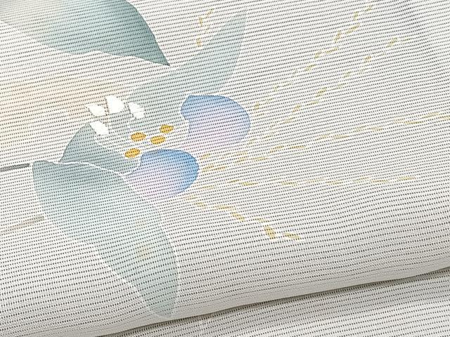 平和屋着物*夏物 訪問着 絽 刺繍 枝草花 暈し染め 正絹 逸品 CABI3914xi