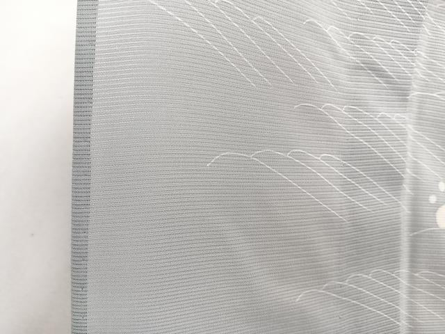 平和屋着物*夏物 訪問着 絽 友禅 立波船松文 正絹 逸品 CABI3915xi