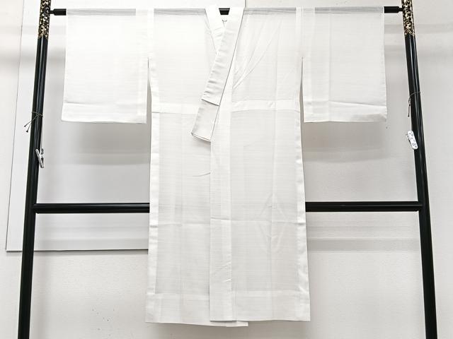 平和屋着物*夏物 洗える最高級着物 <英>はなぶさ謹製 長襦袢 変わり絽 白色 洗える着物 CABI3930xi