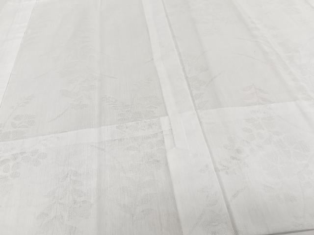 平和屋着物*夏物 長襦袢 枝草花紋紗 白色 洗える着物 未使用 CABI3943xi