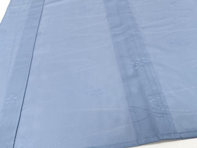 平和屋着物*夏物 色無地 流水花紋絽 薄群青色 洗える着物 CABI3955xi