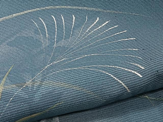平和屋着物*夏物 訪問着 絽 枝草花文 暈し染め 銀彩 正絹 逸品 未使用 CABI3964xi