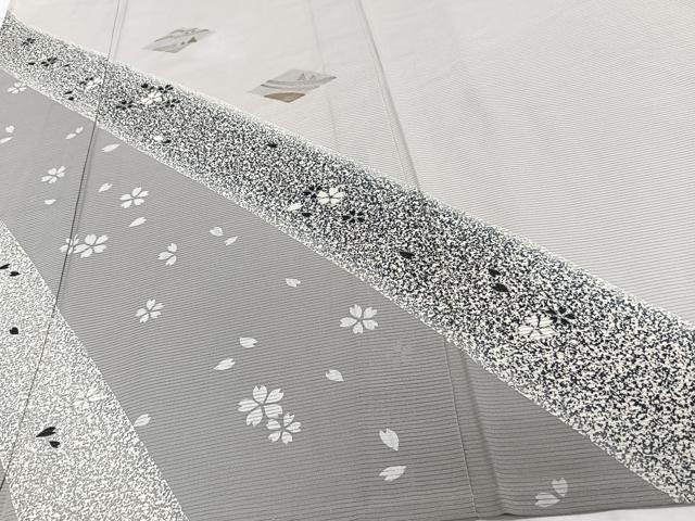 平和屋着物*夏物 訪問着 絽 舞花文 正絹 逸品 CABI3970xi