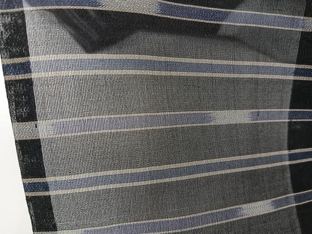平和屋着物*夏物 本場琉球絣 夏琉球 横段文 正絹 逸品 CABI3978xi