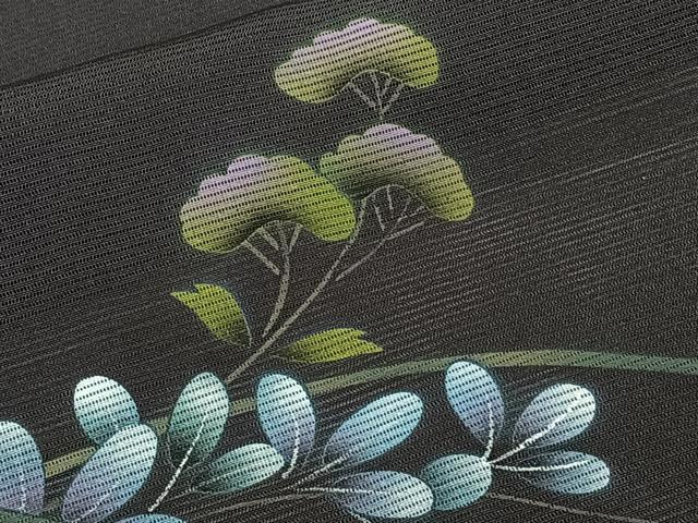 平和屋着物*夏物 訪問着 絽 雪輪花蝶文 ロング丈 正絹 逸品 CABI3994xi