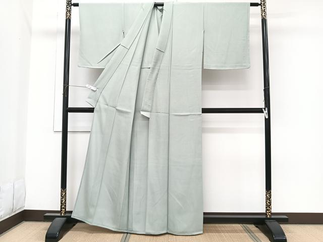 平和屋着物*夏物 色無地 絽 錆青磁色 正絹 逸品 未使用 CABI3998xi