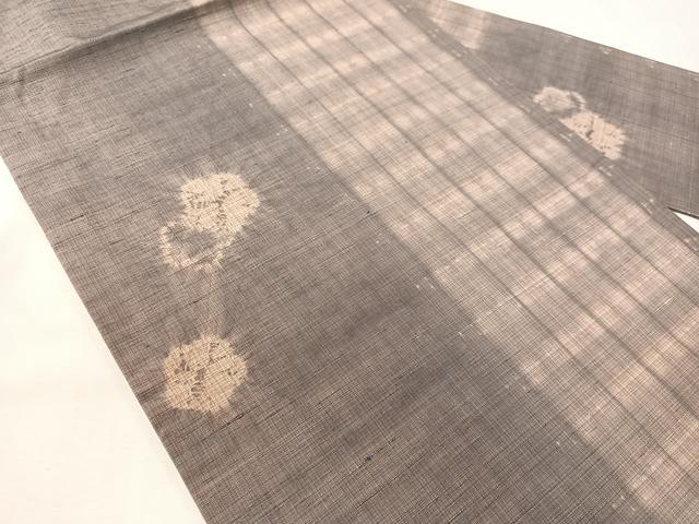 平和屋着物●全通柄 九寸名古屋帯 紬地 絞り 舞花間道 正絹 逸品 CABI4008vp