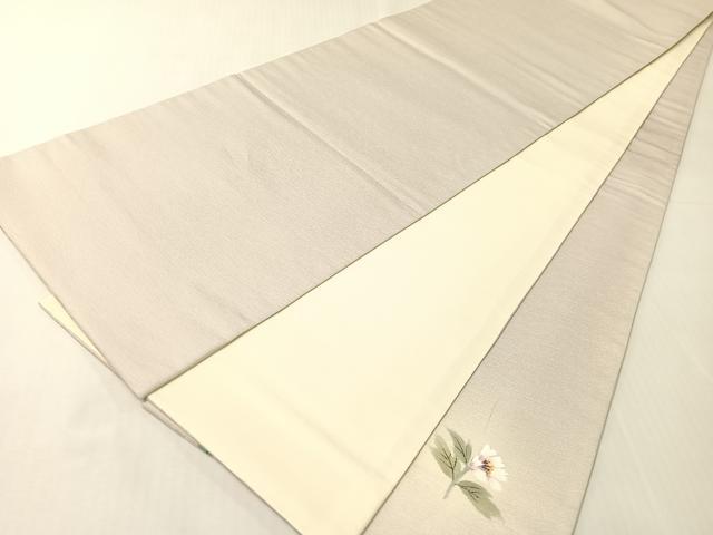 平和屋着物●太鼓柄袋帯 手描き 枝花文 正絹 逸品 CABI4028vp
