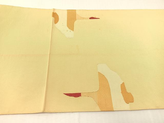平和屋着物●爪掻き本綴れ 八寸名古屋帯 飛鶴文 正絹 逸品 CABI4029vp