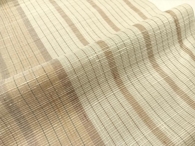 平和屋着物▽つけ帯 スリーシーズン 春夏秋 紬地 間道 正絹 逸品 CABI4032vp