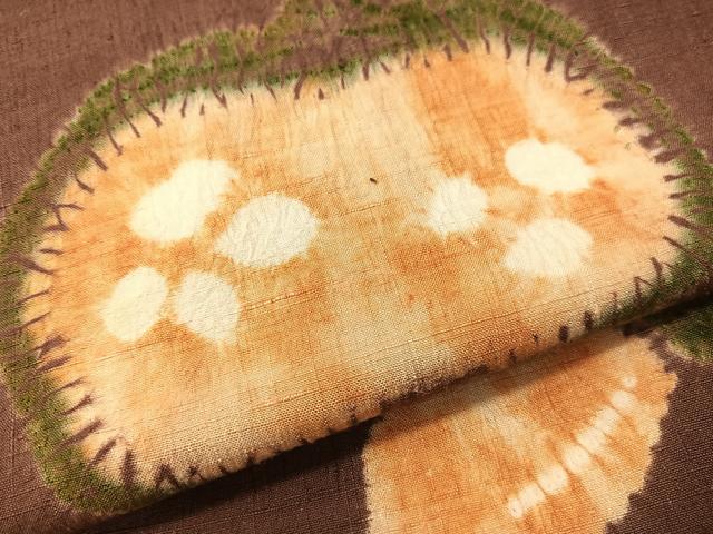 平和屋着物●つけ帯 紬地 絞り 成り物 正絹 逸品 CABI4036vp