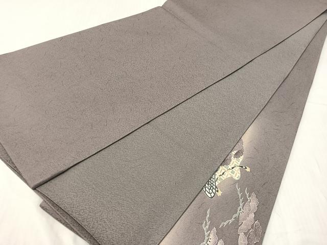平和屋着物●友禅作家 東矢千嘉子 太鼓柄袋帯 うすぐも 松 楽器 正絹 逸品 未使用 CABI4060vp