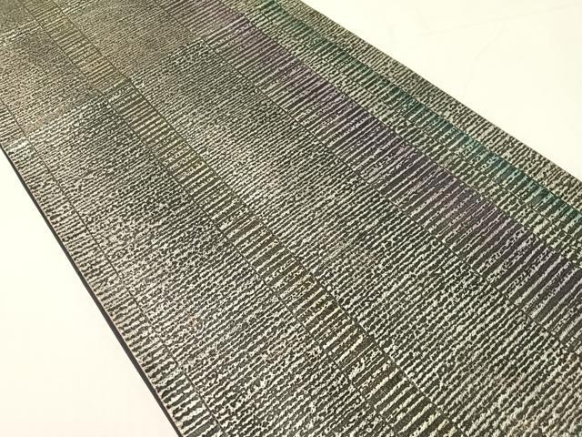 平和屋着物●六通柄袋帯 金唐革 霞間道 正絹 逸品 CABI4071vp
