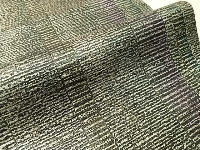 平和屋着物●六通柄袋帯 金唐革 霞間道 正絹 逸品 CABI4071vp